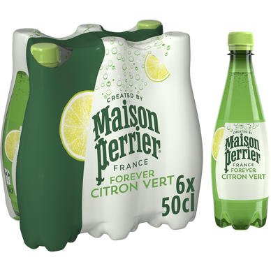 Boisson Gazeuse aromatisée Citron Vert MAISON PERRIER FOREVER 6x50cl