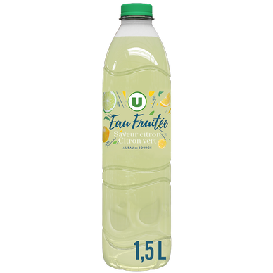 Eau de source aromatisée citron citron vert  1,5L
