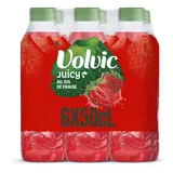 Eau aromatisée minérale au jus de fraise VOLVIC JUICY 6x50cl