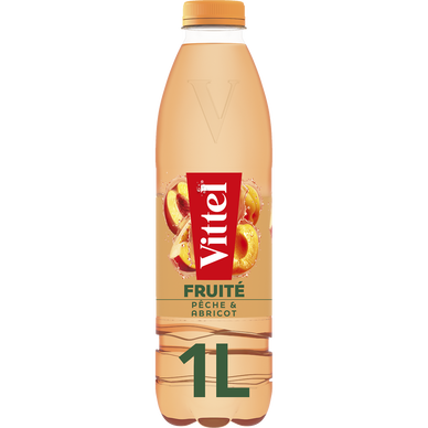 Eau arômatisée Pêche Abricot VITTEL FRUITE - 1L