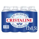 Eau de source CRISTALINE, 12 bouteilles de 50cl