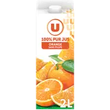 Pur jus orange sans pulpe, brique 2L