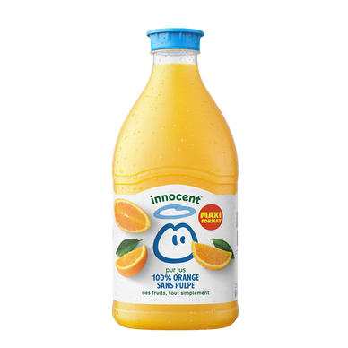 Pur jus réfrigéré orange sans pulpe Sans sucres ajoutés - INNOCENT - 1,5L