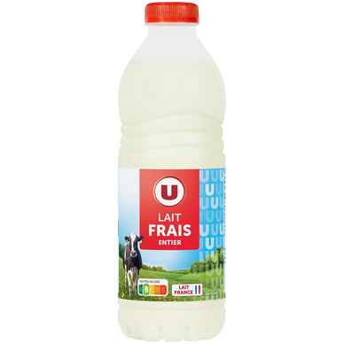 Lait frais entier pasteurisé - 1L