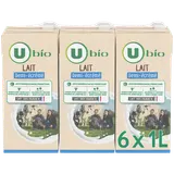 Lait UHT demi écrémé, brique 6x1 litre