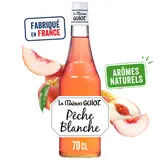 Sirop de pêche blanche LA MAISON GUIOT, bouteille de 70cl
