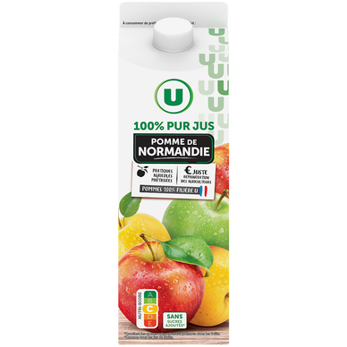 Pur jus de pomme de Normandie brique de 1l