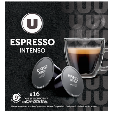 Café Capsules espresso intenso - compatible DOLCE GUSTO - x16