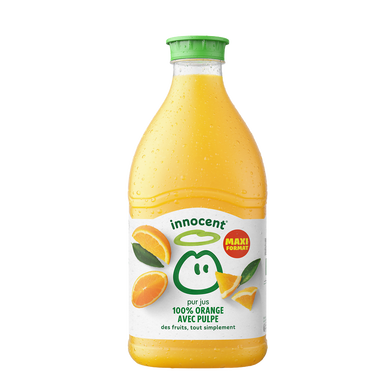 Pur jus réfrigéré orange avec pulpe Sans sucres ajoutés - INNOCENT - 1,5L