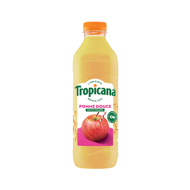Jus de pomme douce TROPICANA fruits pressés 1L
