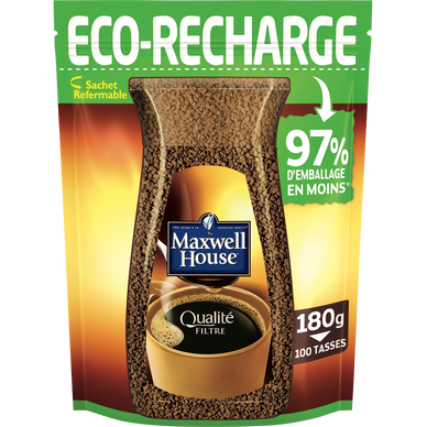 Café soluble MAXWELL éco-recharge normal - Recharge 180g