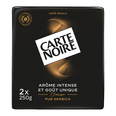 Café moulu classique arabica CARTE NOIRE 2x250g