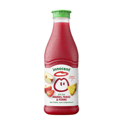 Pur jus réfrigéré ananas fraise pomme Sans sucres ajoutés - INNOCENT -900ml