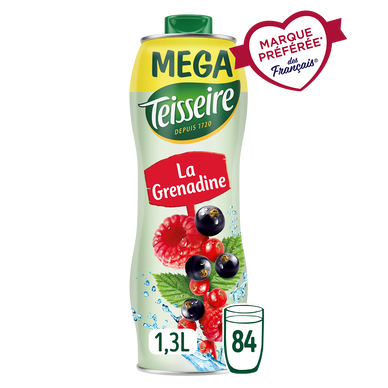 Sirop de grenadine TEISSEIRE bidon 1,3L NEW ID