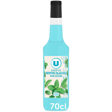 Sirop de menthe glaciale  bouteille de 70cl