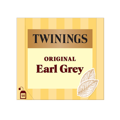 Thé Earl Grey TWININGS, 50 sachets, 100g