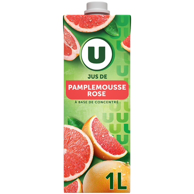 Jus à base de concentré de pamplemousse rose  1l
