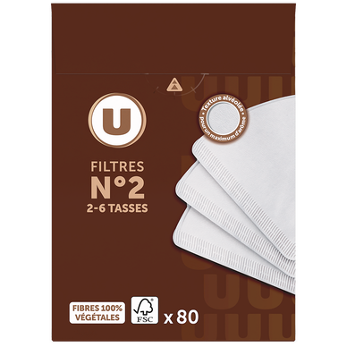 Filtres à café N° 2 - 80 unités