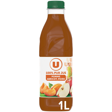 Pur jus pomme abricot poire pet 1 litre