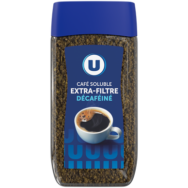 Café soluble extra filtre lyophilisé décaféiné - 100g