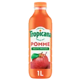 Jus de pomme pressée TROPICANA, bouteille de 1l