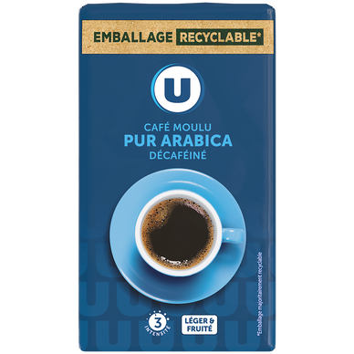 Café moulu pur arabica décaféiné N°3 - 250g