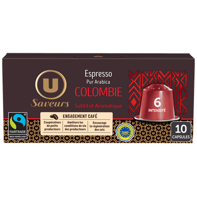 Café Capsules MAXWELL espresso Colombie - compatible NESPRESSO - x10