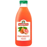 Pur jus réfrigéré pamplemousse sans sucres ajoutés ANDROS - Bouteille1L