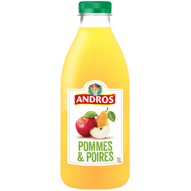 Jus réfrigéré pomme poire ANDROS - Bouteille 1L