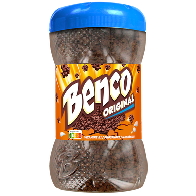 Poudre chocolatée instantanée granulée BENCO original - pot 400g