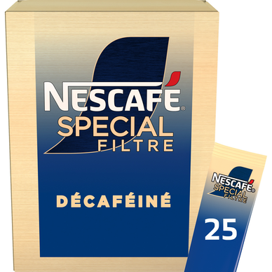 Café soluble NESCAFE SPECIAL FILTRE DECAFEINE - x25 - 50g