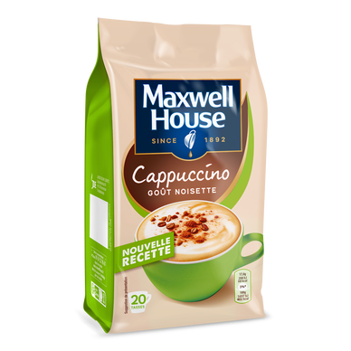 Café cappuccino noisette MAXWELL HOUSE, 340g