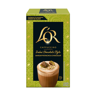 Cappucino Dubaï chocolate style L'OR x8 sticks 156g
