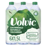 Eau minérale naturelle plate VOLVIC - 6x1,5l