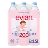 Eau minérale naturelle plate EVIAN - 6x1,5l