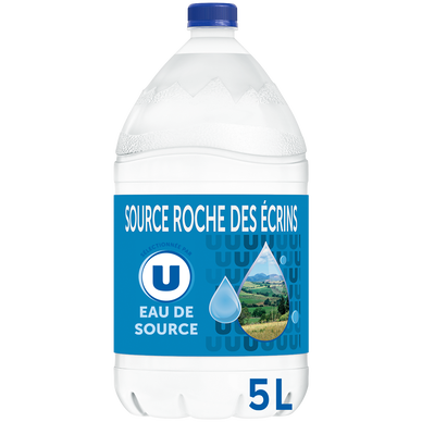 Eau de source de montagne U bouchon standard 5 litres