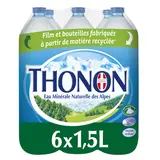 Eau minérale naturelle THONON, 6 bouteilles de 1,5l