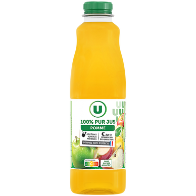 Pur jus de pomme de France filière pet 1l
