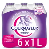 Eau minérale naturelle COURMAYEUR, 6x1l