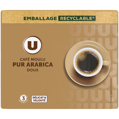 Café moulu Pur Arabica Doux N°3 - 2x250g