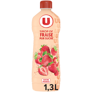 Sirop à la fraise  bidon de 1,3l