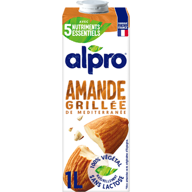 Boisson végétale lait d'amande grillée ALPRO -brique 1l