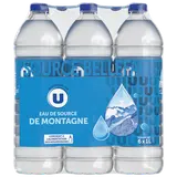 Eau de source de montagne des Alpes U 6x1L