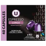 Café Capsules ESPRESSO LUNGO N°6 - compatible NESPRESSO - x40