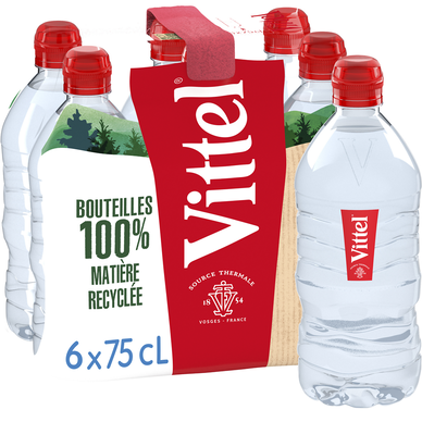 Eau minérale naturelle VITTEL - 6x75cl