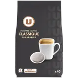 Café classique pur arabica U dosettes x40 280g