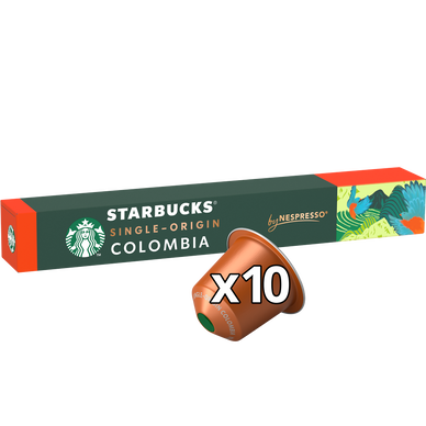 Café Capsules STARBUCKS SINGLE-ORIGIN COLOMBIA compatible NESPRESSO -x10