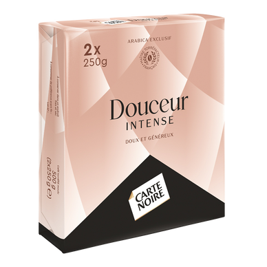 Café moulu CARTE NOIRE Douceur Intense - 2x250g - 500g