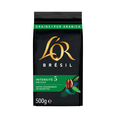 Café en grains L'OR sélection Brésil 500g N°5