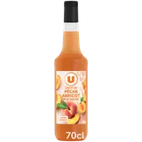 Sirop de recette gourmande pêche/abricot  bouteille de 70cl